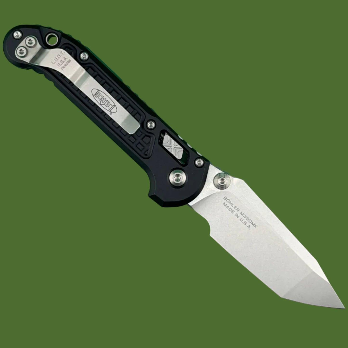 Microtech LUDT T/E Ram-Lok Frag Stonewash Standard 1136RL-10FR