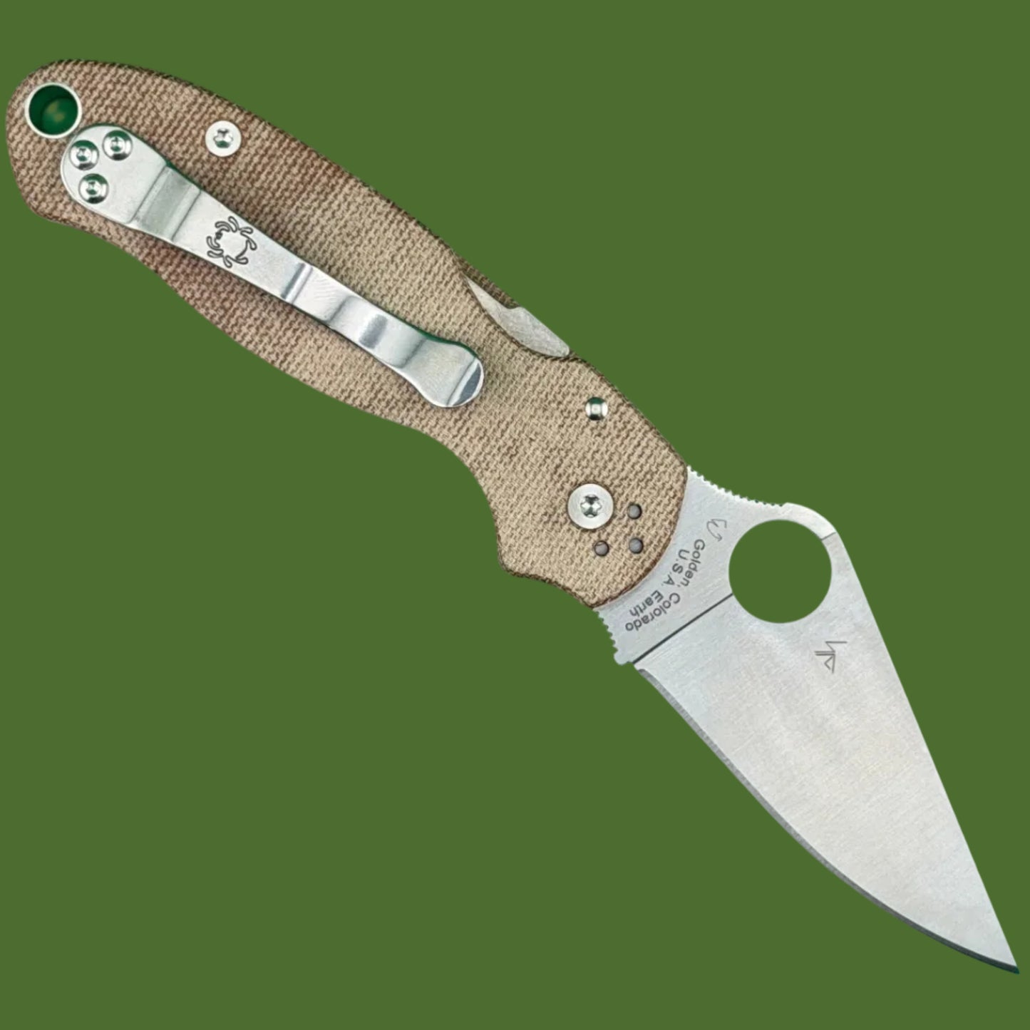 Spyderco Para 3 Compression Lock Brown Micarta