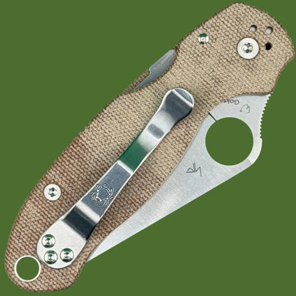 Spyderco Para 3 Compression Lock Brown Micarta