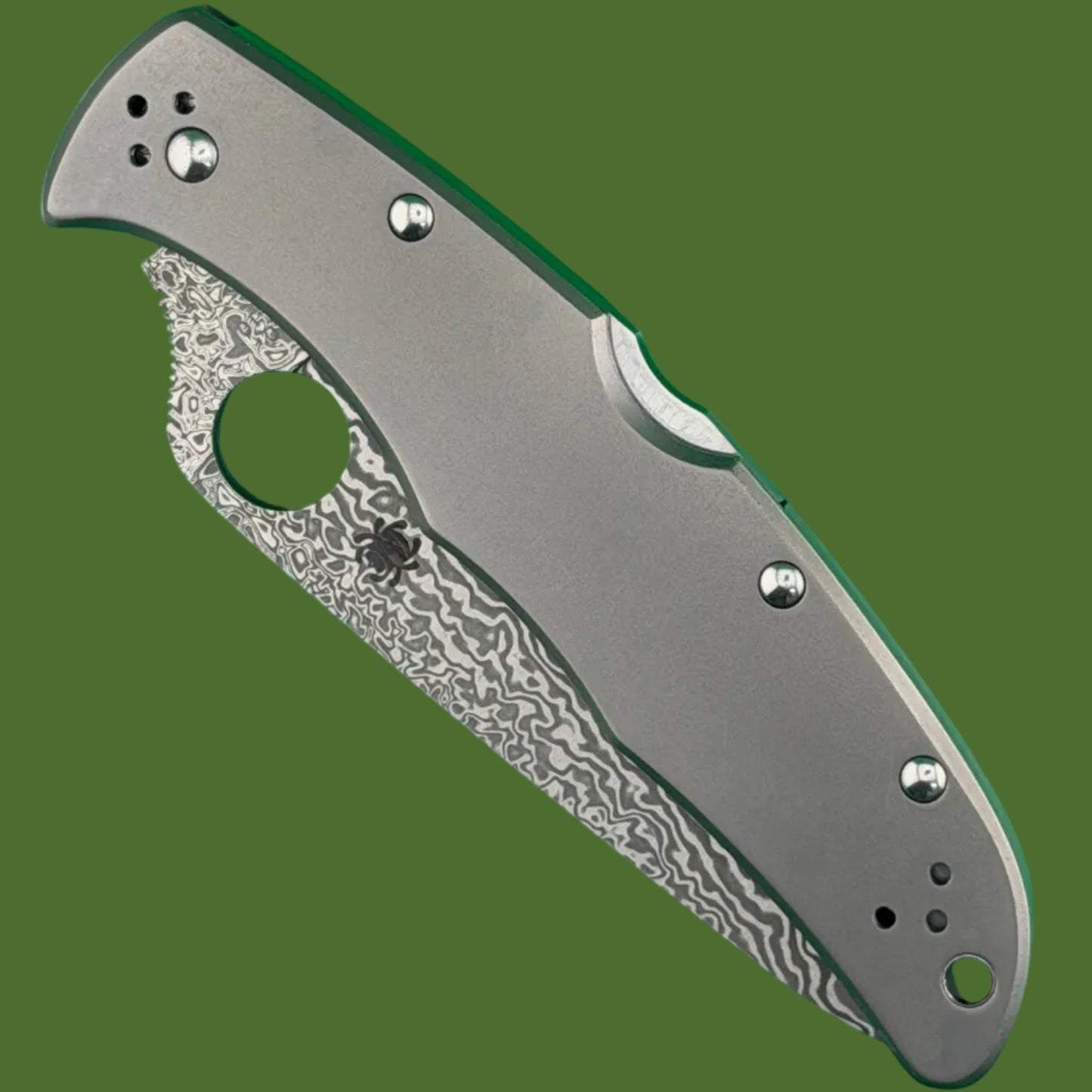 Spyderco Endura 4 Lockback Titanium/Damascus C10TIPD