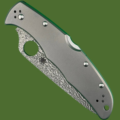 Spyderco Endura 4 Lockback Titanium/Damascus C10TIPD
