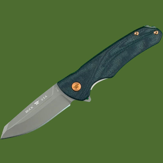 *Pre-Owned* Buck Sprint Ops 843 Denim Micarta/Magnacut