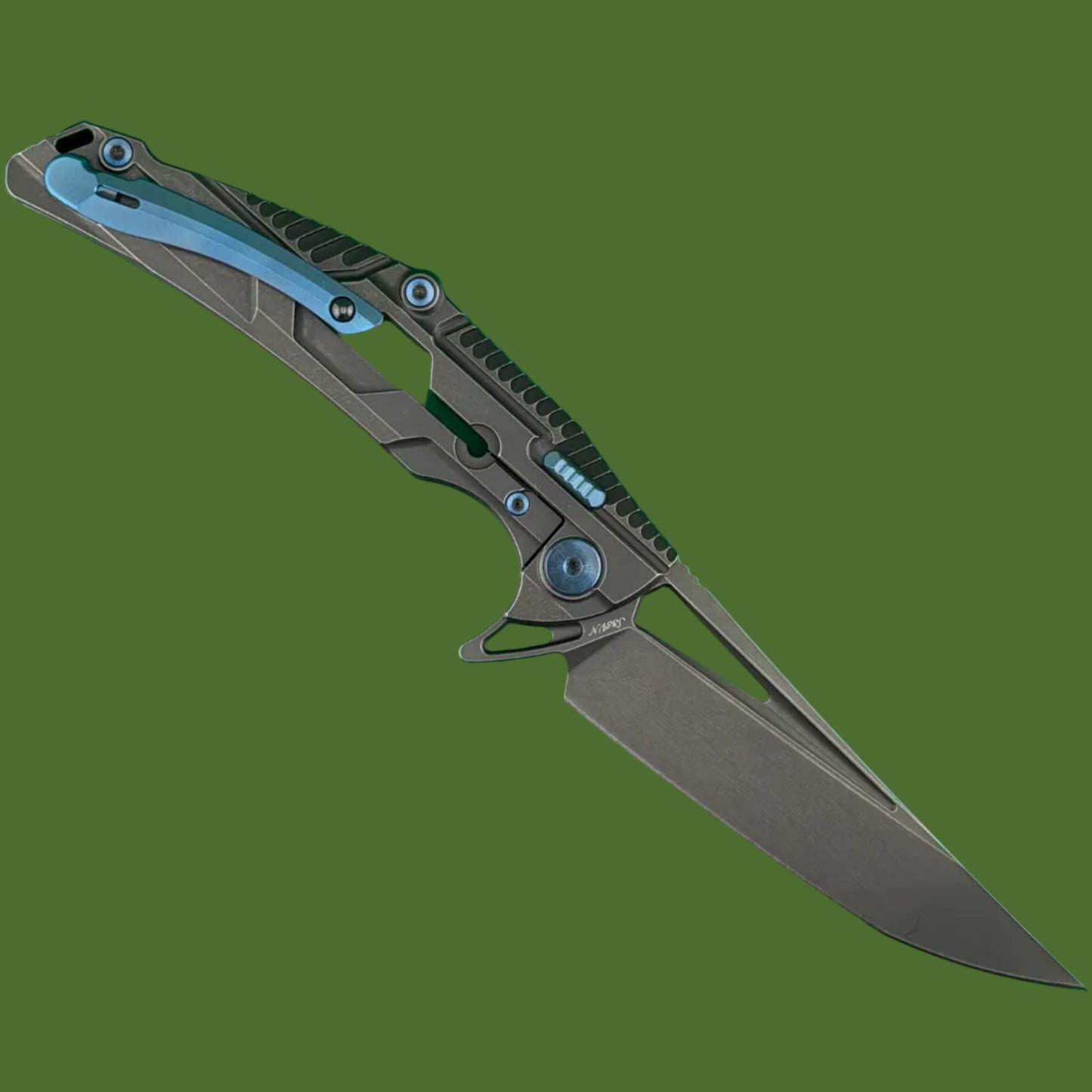*Pre-Owned* Rike M2 Titanium Frame Lock Dark Grey