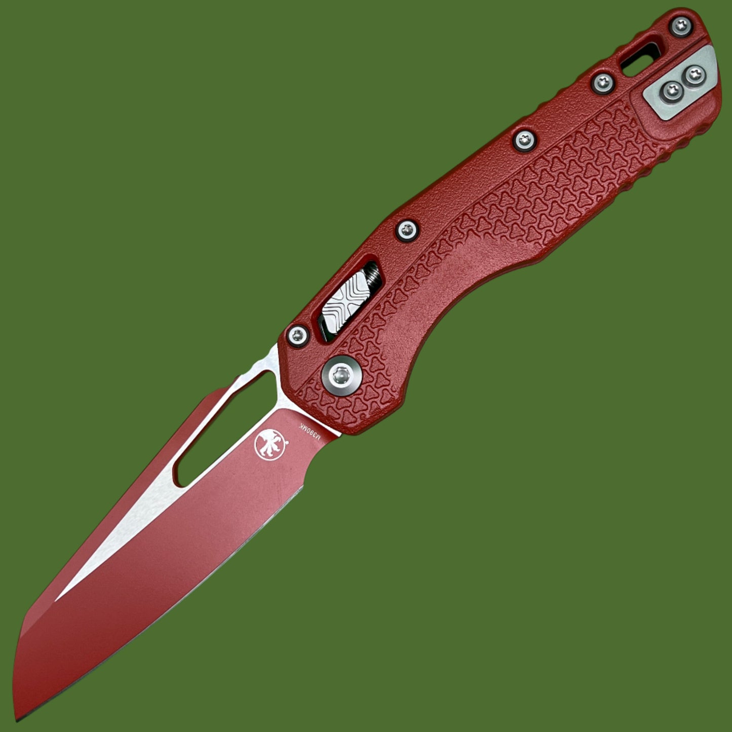Microtech MSI S/E Tri-Grip Polymer Crimson Cerakote Standard 210T-1PMCCM