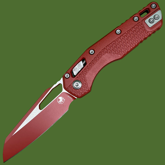 Microtech MSI S/E Tri-Grip Polymer Crimson Cerakote Standard 210T-1PMCCM