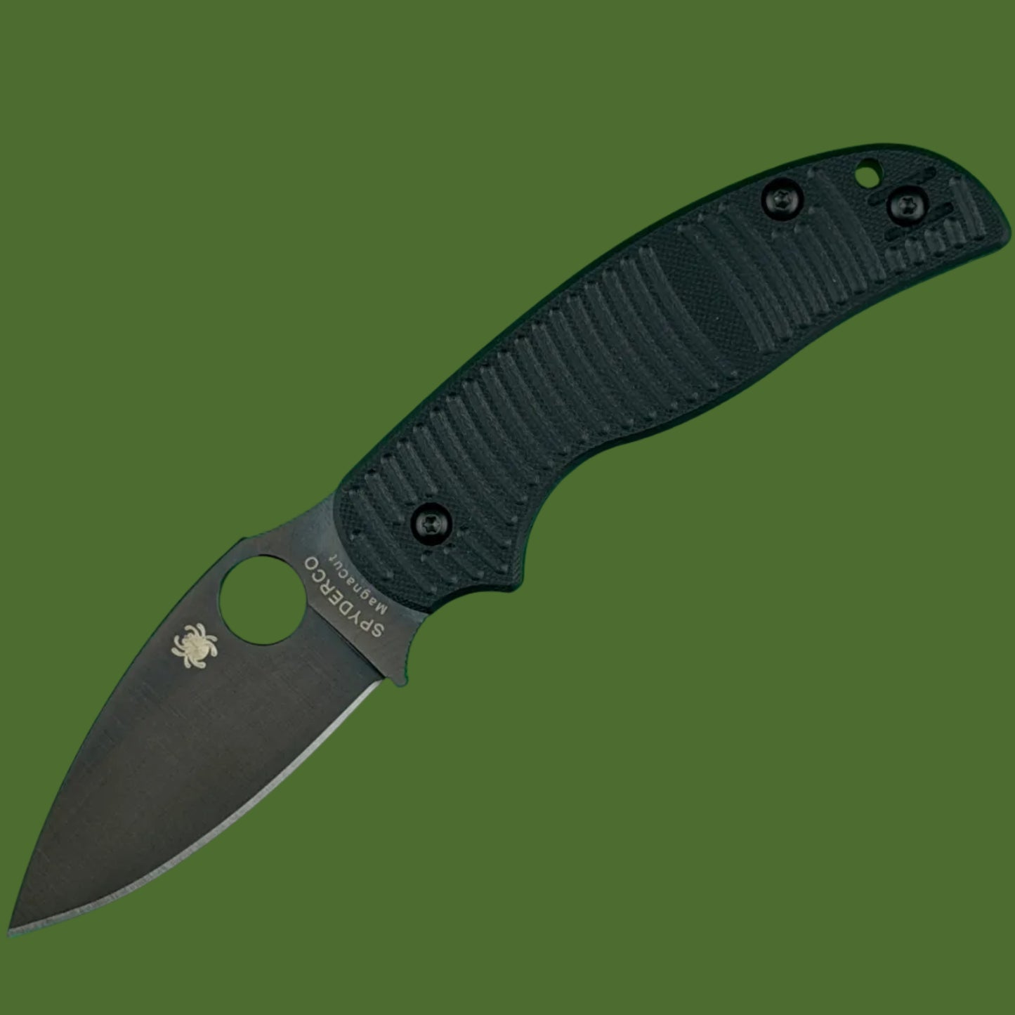 Spyderco Sage 5 Salt Black G-10 TiCN Coated Magnacut