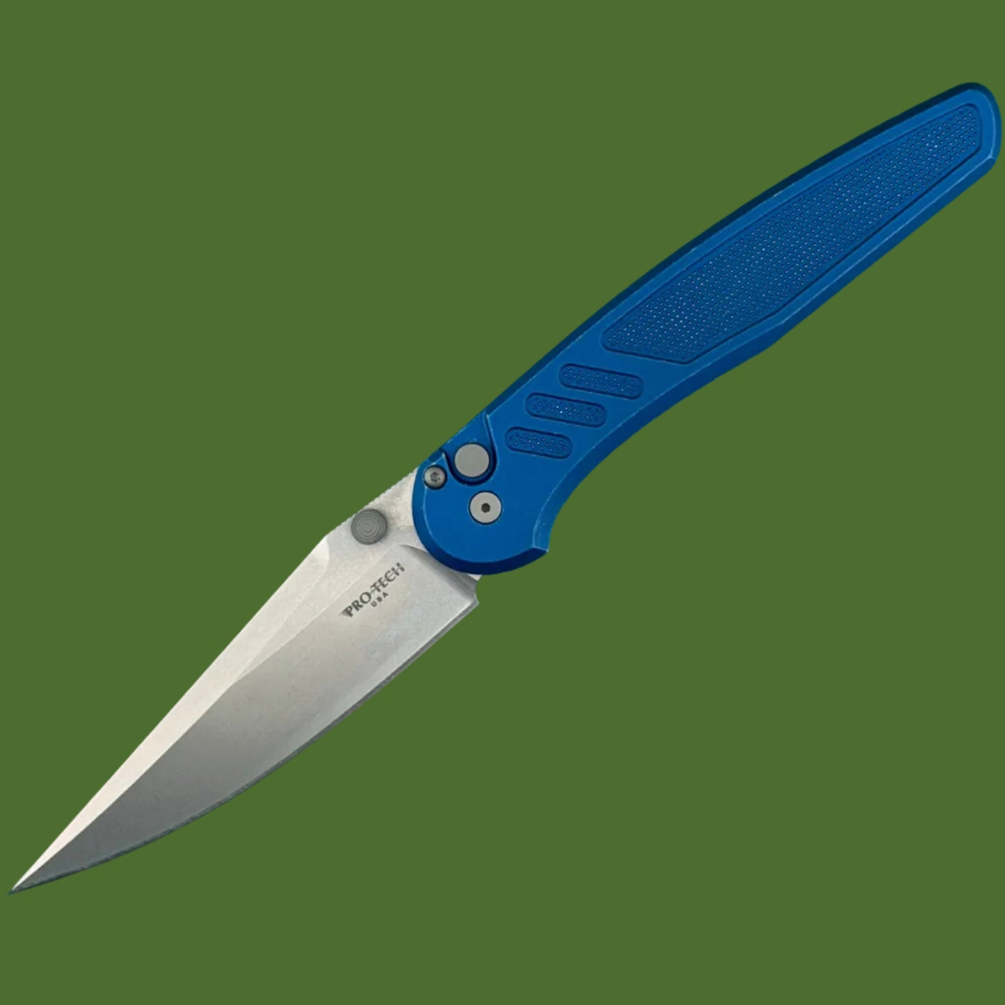 Protech Peace Neighbor Avalon Button Lock Battleworn Blue PN1101-BWBLUE