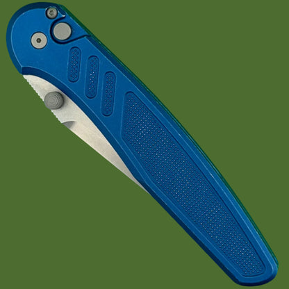 Protech Peace Neighbor Avalon Button Lock Battleworn Blue PN1101-BWBLUE