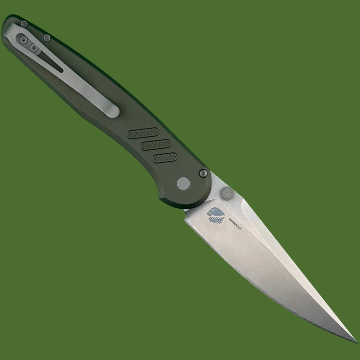 Protech Peace Neighbor Avalon Button Lock OD Green PN1101-GREEN