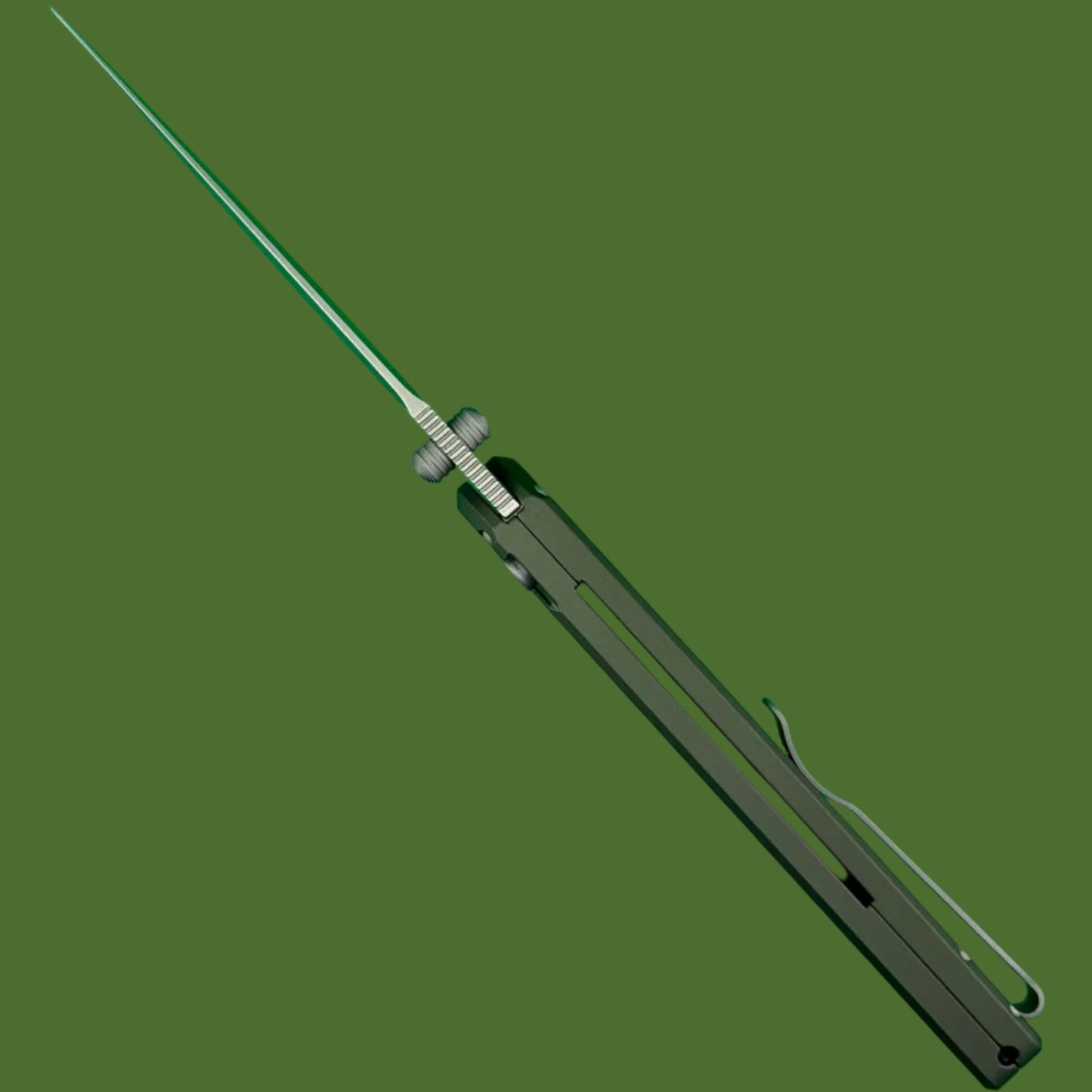 Protech Peace Neighbor Avalon Button Lock OD Green PN1101-GREEN