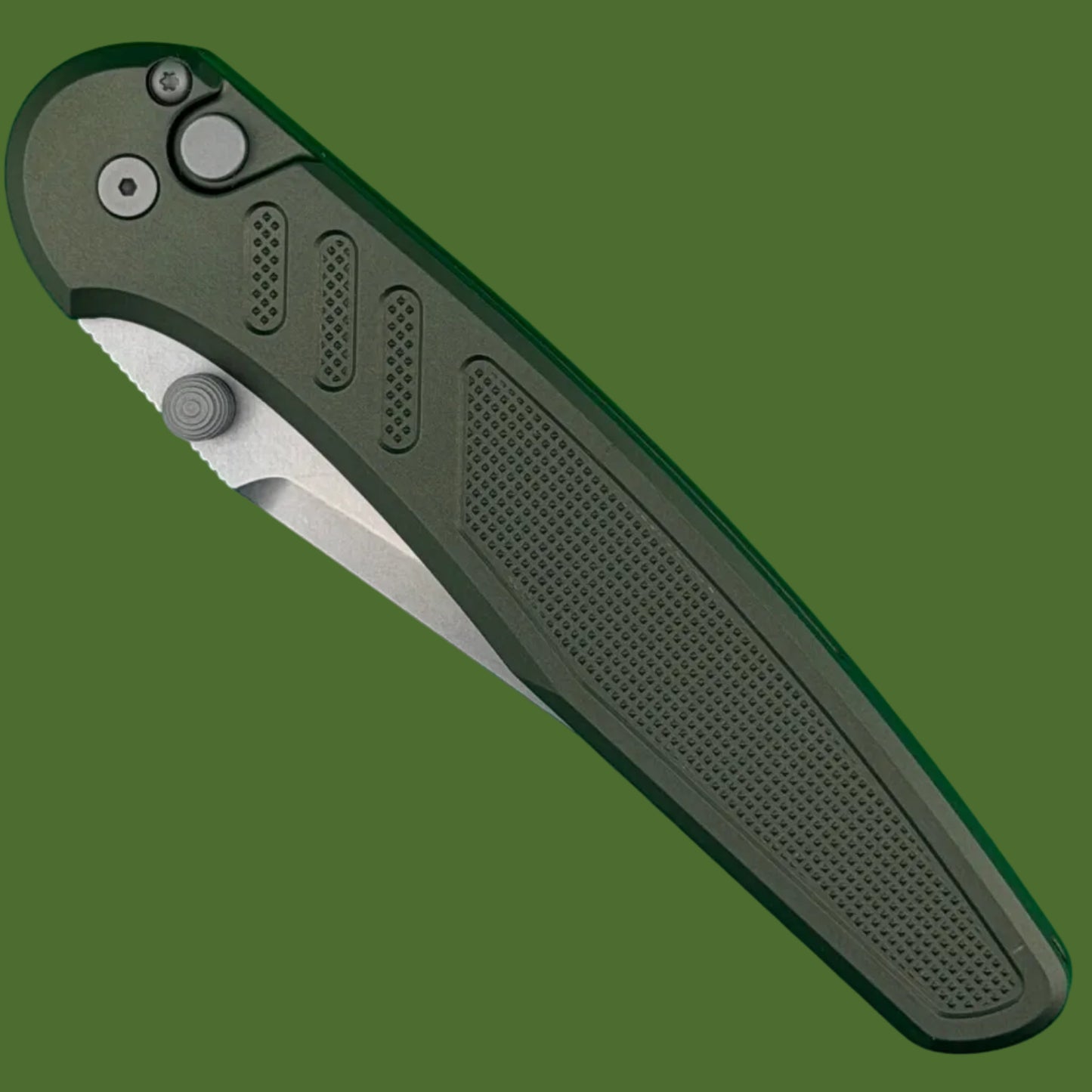 Protech Peace Neighbor Avalon Button Lock OD Green PN1101-GREEN