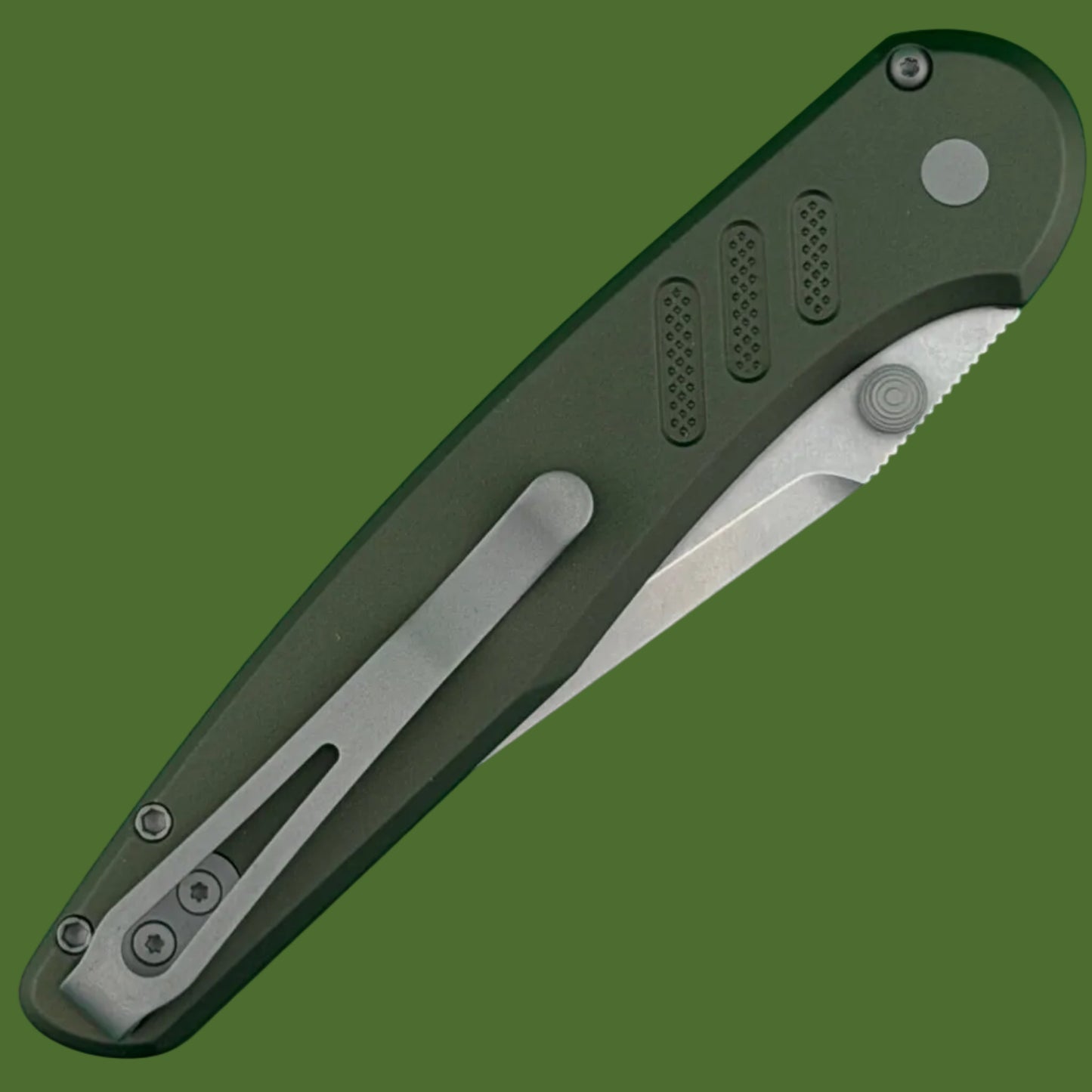 Protech Peace Neighbor Avalon Button Lock OD Green PN1101-GREEN