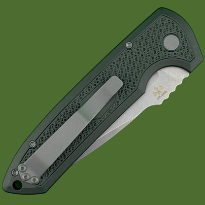 Protech Rockeye Auto Carbide Textured OD Green Magnacut LG3105-GREEN