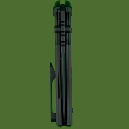 Chaves Blue Label Redencion Street Liner Lock Black Knurled Aluminum Handles Black Hardware (Black Drop Point)