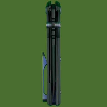 Chaves Blue Label Redencion Street Liner Lock Black Knurled Aluminum Handles Purple Hardware (Black Drop Point)
