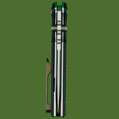 Chaves Blue Label Redencion Street Liner Lock Black Knurled Aluminum Handles Bronze Hardware (Stonewash Drop Point)