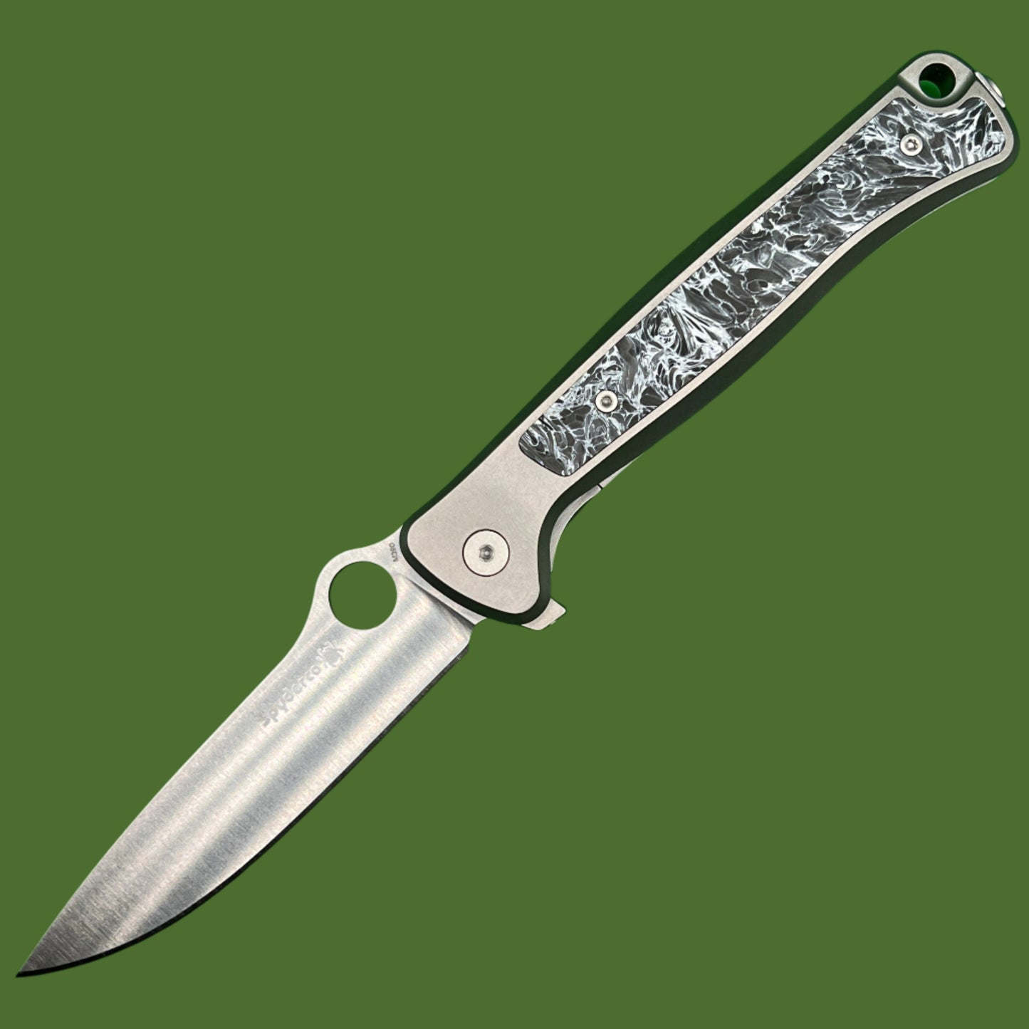 Spyderco Slym Titanium Integral Flipper (Dark Matter Polar FatCarbon)