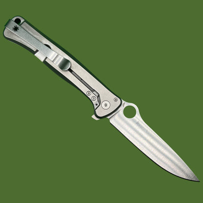 Spyderco Slym Titanium Integral Flipper (Dark Matter Polar FatCarbon)