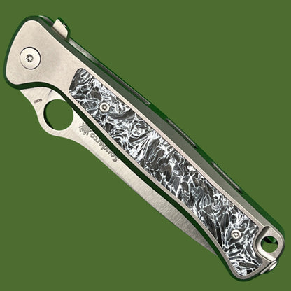 Spyderco Slym Titanium Integral Flipper (Dark Matter Polar FatCarbon)