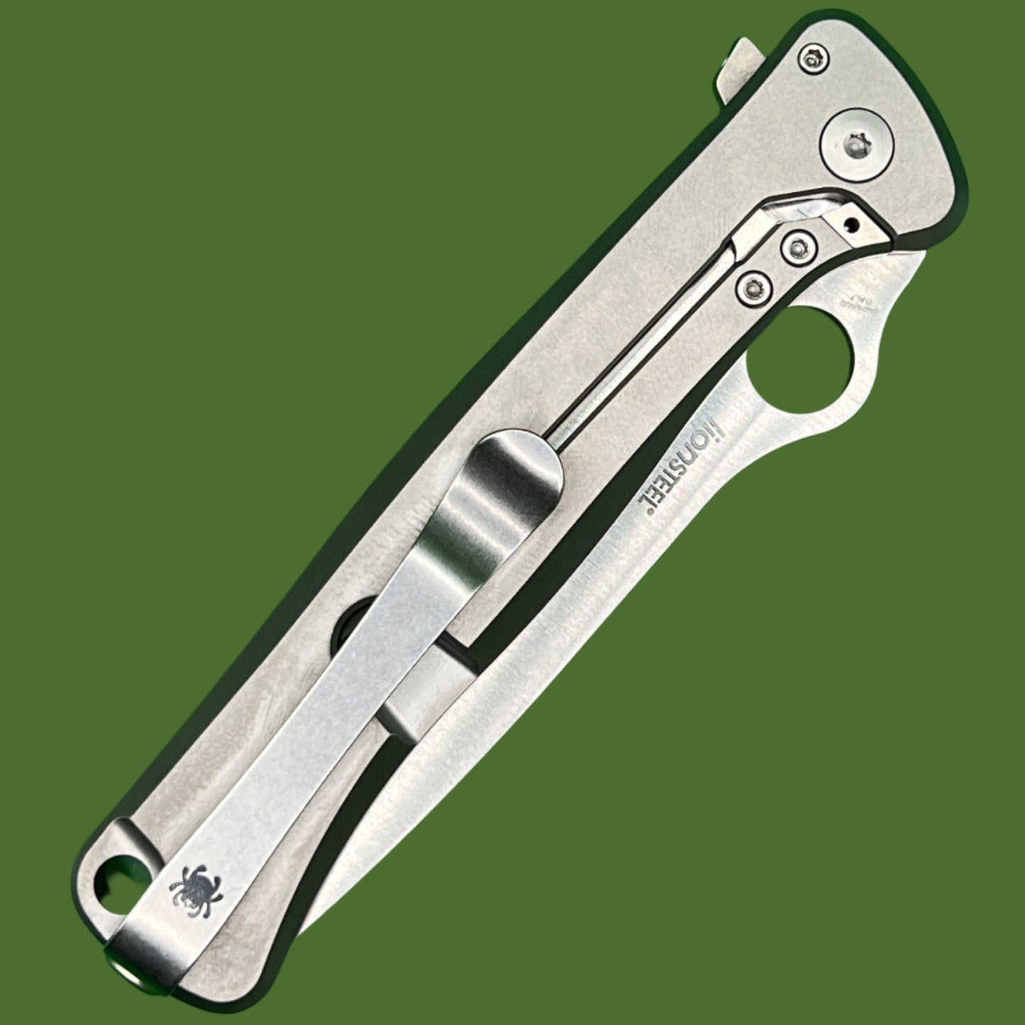 Spyderco Slym Titanium Integral Flipper (Dark Matter Polar FatCarbon)