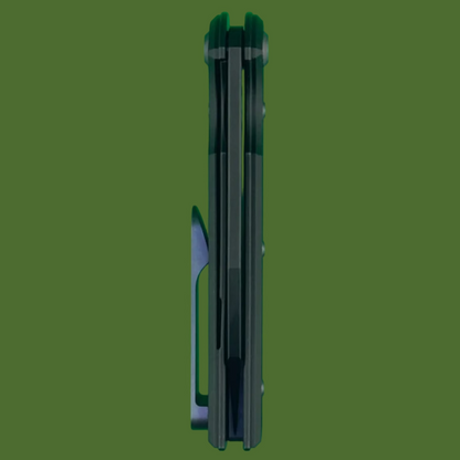 Chaves Blue Label Sangre Street Liner Lock Black Knurled Aluminum Handles Purple Hardware (Black)