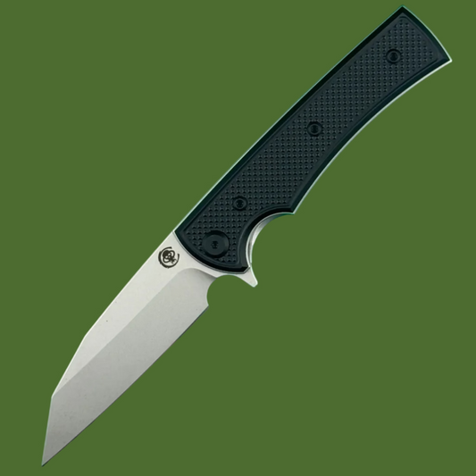 Chaves Blue Label Sangre Street Liner Lock Black Knurled Aluminum Handles Black Hardware (Stonewash)