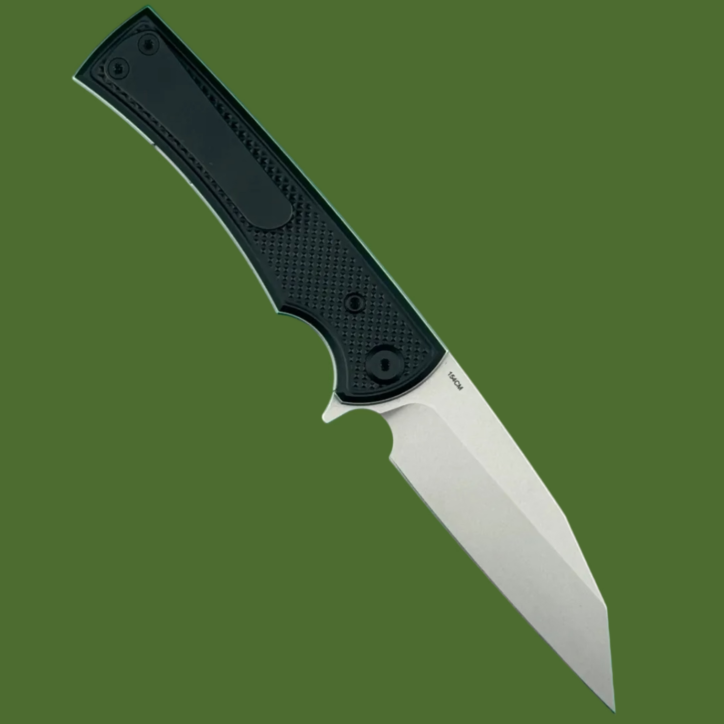 Chaves Blue Label Sangre Street Liner Lock Black Knurled Aluminum Handles Black Hardware (Stonewash)