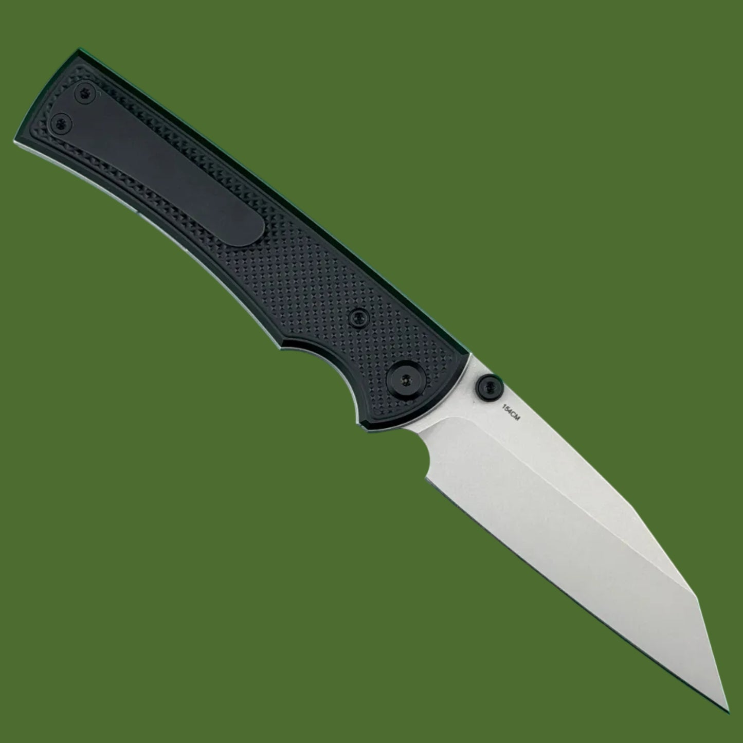 Chaves Blue Label Sangre 229 Liner Lock Black Knurled Aluminum Handle Black Hardware (Stonewash)