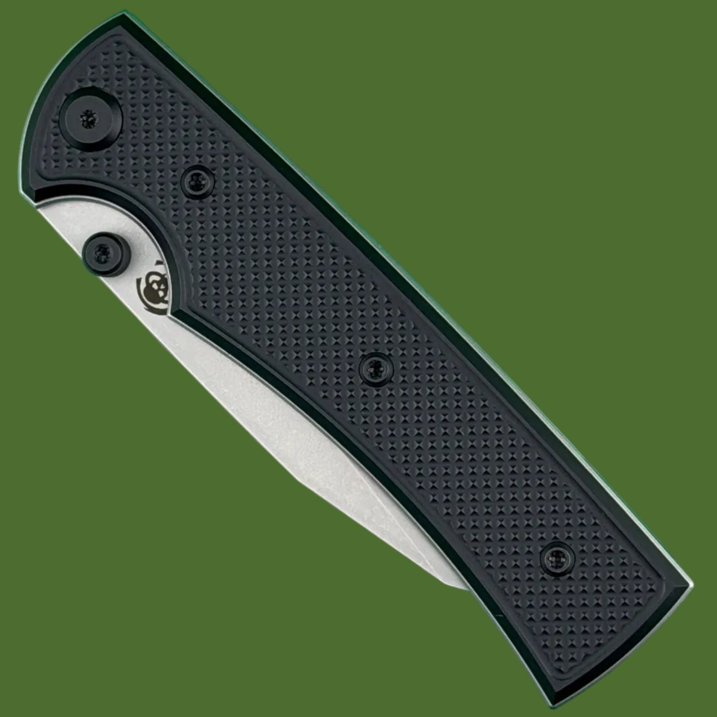 Chaves Blue Label Sangre 229 Liner Lock Black Knurled Aluminum Handle Black Hardware (Stonewash)