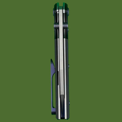 Chaves Blue Label Sangre 229 Liner Lock Black Knurled Aluminum Handle Purple Hardware (Stonewash)