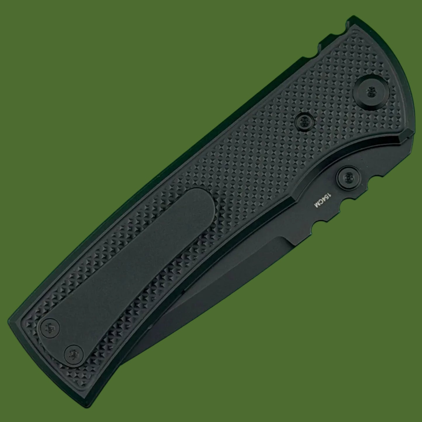 Chaves Blue Label Redencion 229 Liner Lock Black Knurled Aluminum Handles Black Hardware (Black Drop Point)