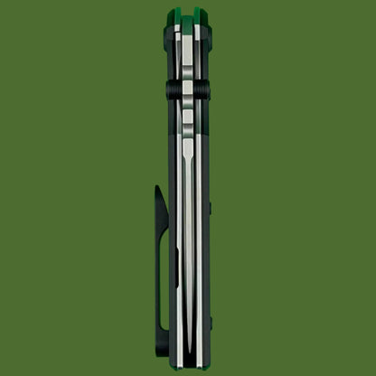 Chaves Blue Label Redencion 229 Liner Lock Black Knurled Aluminum Handles Black Hardware (Stonewash Drop Point)