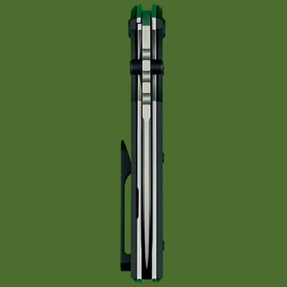 Chaves Blue Label Redencion 229 Liner Lock Black Knurled Aluminum Handles Black Hardware (Stonewash Tanto)