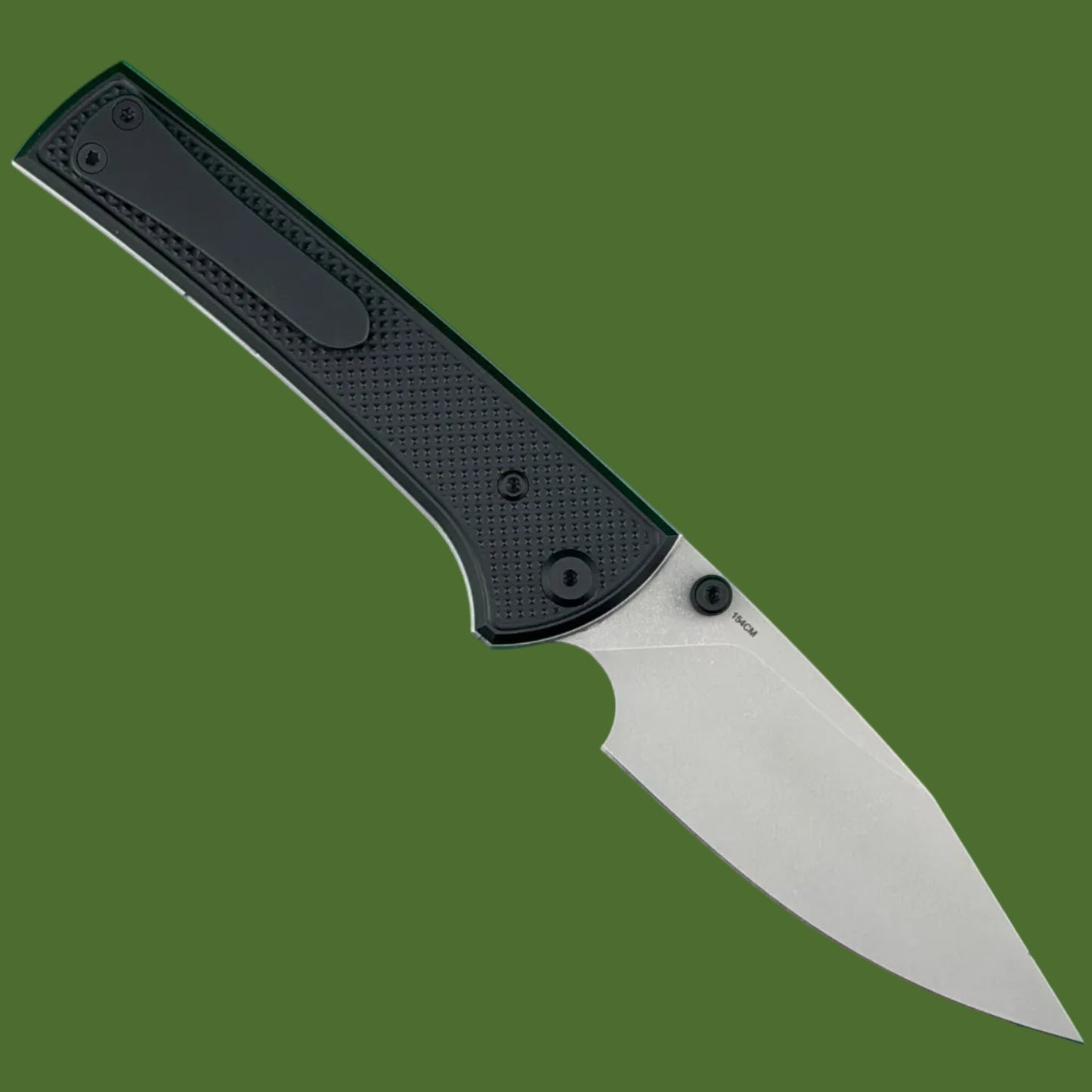 Chaves Blue Label Scapegoat 229 Liner Lock Black Knurled Aluminum Handles Black Hardware (Stonewash)