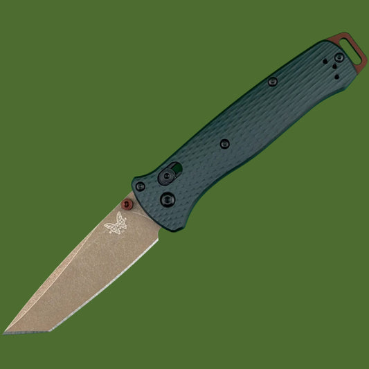 Benchmade Bailout Taiga Green Aluminum S90V FDE 537FE-2601