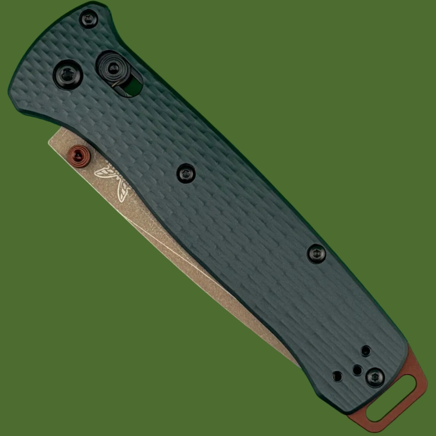 Benchmade Bailout Taiga Green Aluminum S90V FDE 537FE-2601