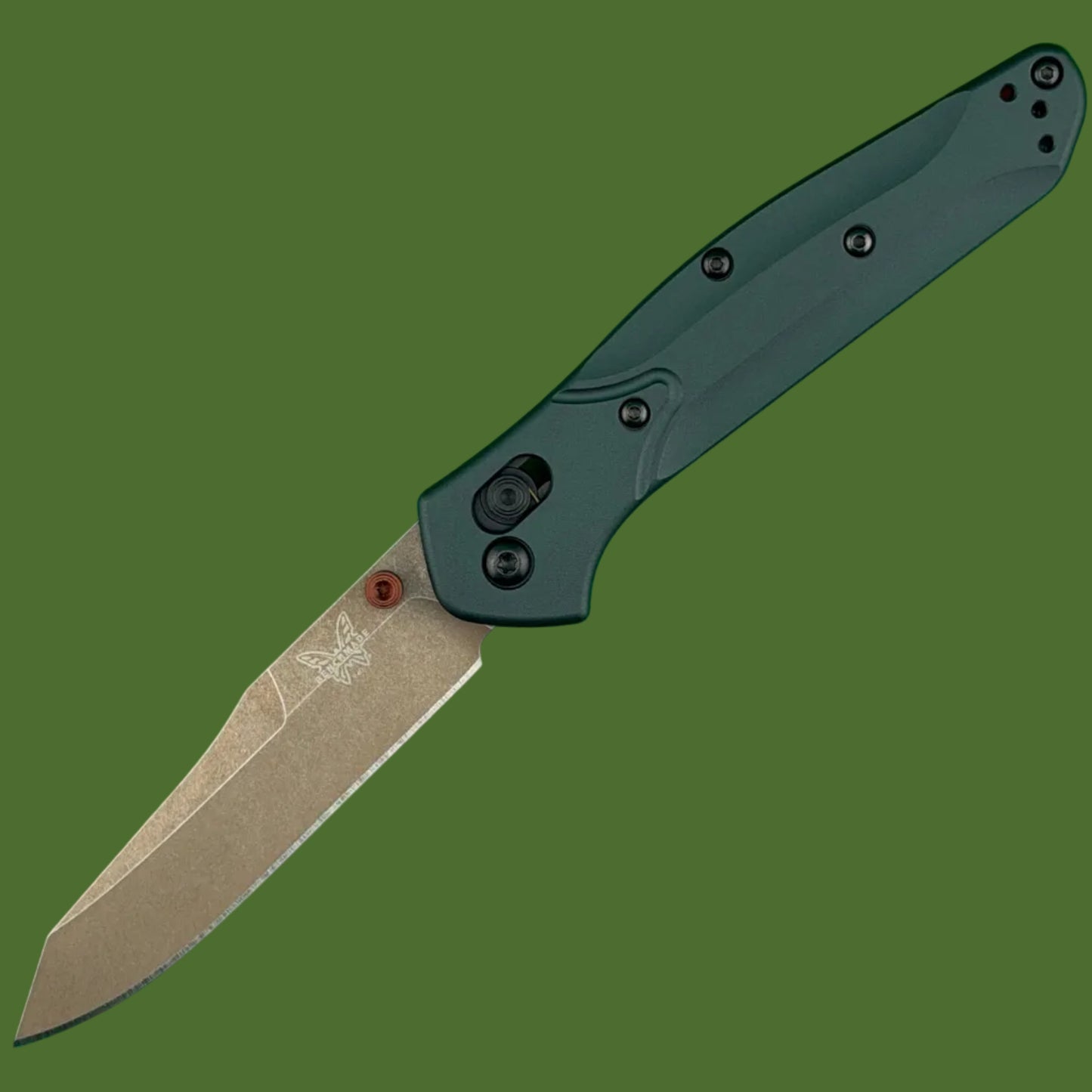 Benchmade 940 Osborne Taiga Green Aluminum S90V FDE 940FE-2601