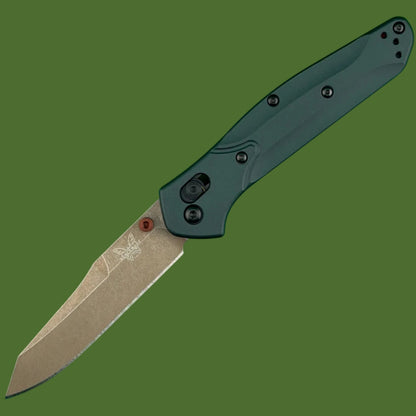 Benchmade 940 Osborne Taiga Green Aluminum S90V FDE 940FE-2601