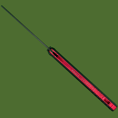 Squid Industries Inked Nautilus V2 Black G-10 Red Trainer Balisong