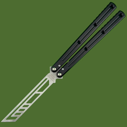 Squid Industries Krake Raken V3 Trainer Balisong Stonewashed Black
