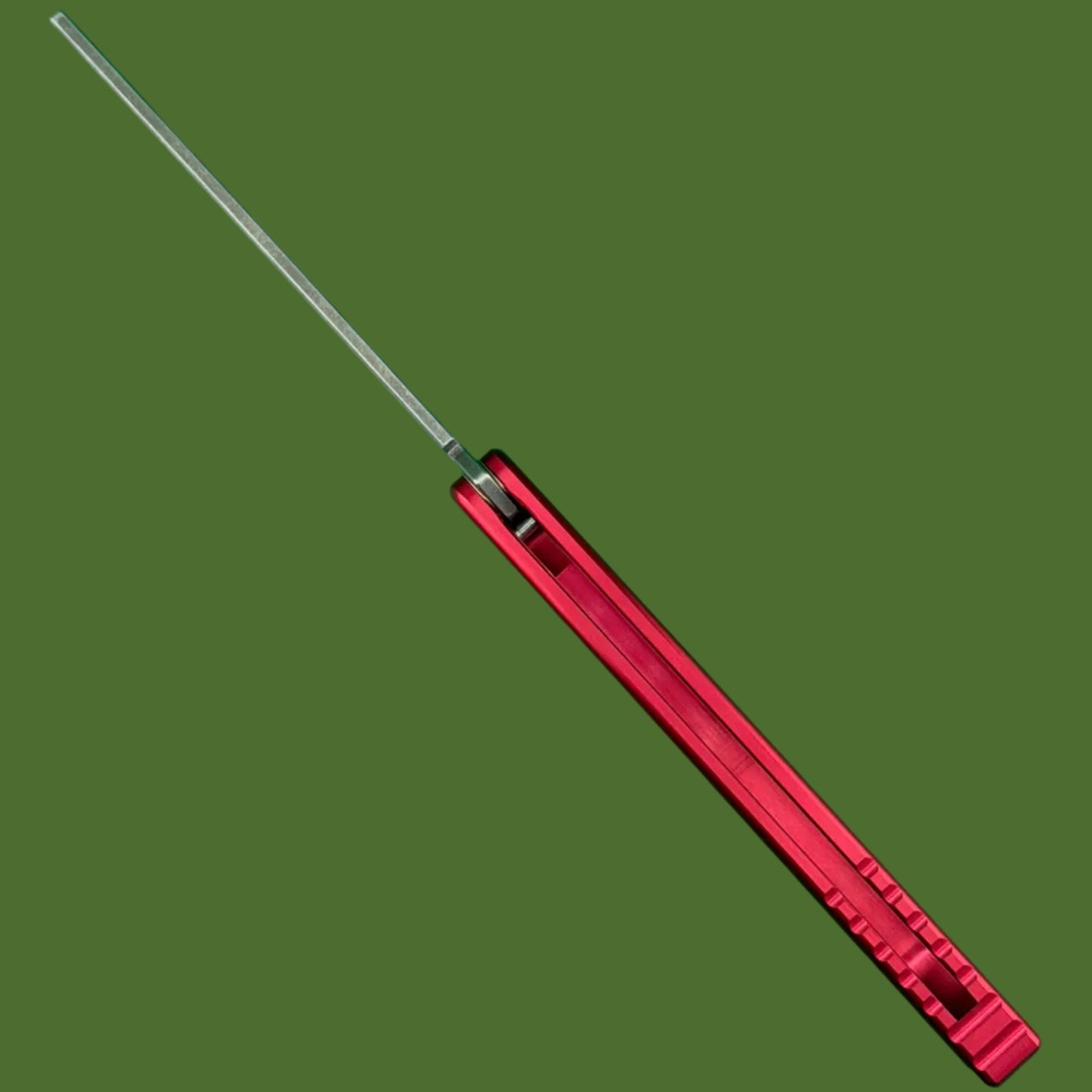 Squid Industries Krake Raken V3 Trainer Balisong Stonewashed Red