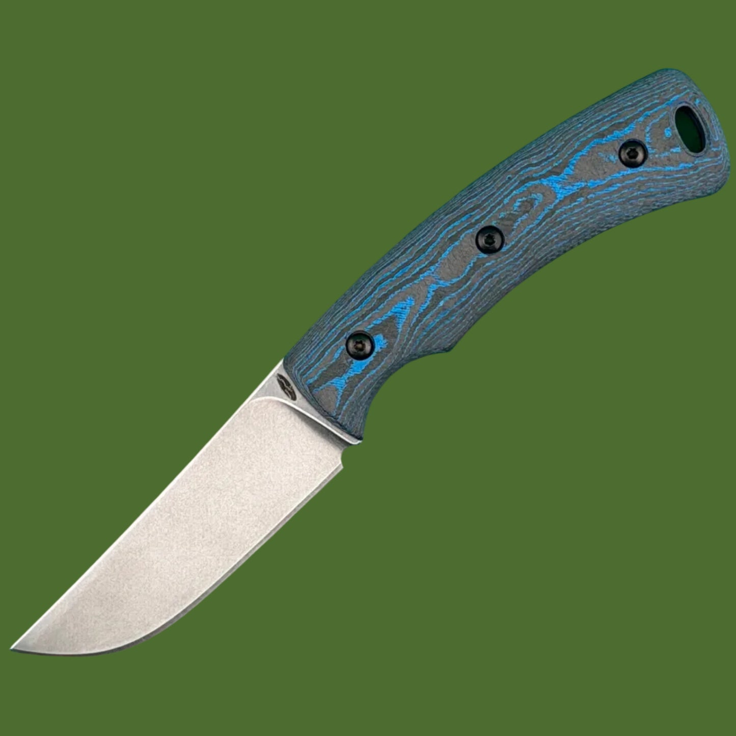 TRM Tagalong Fixed Blade Electric Blue CamoCarbon