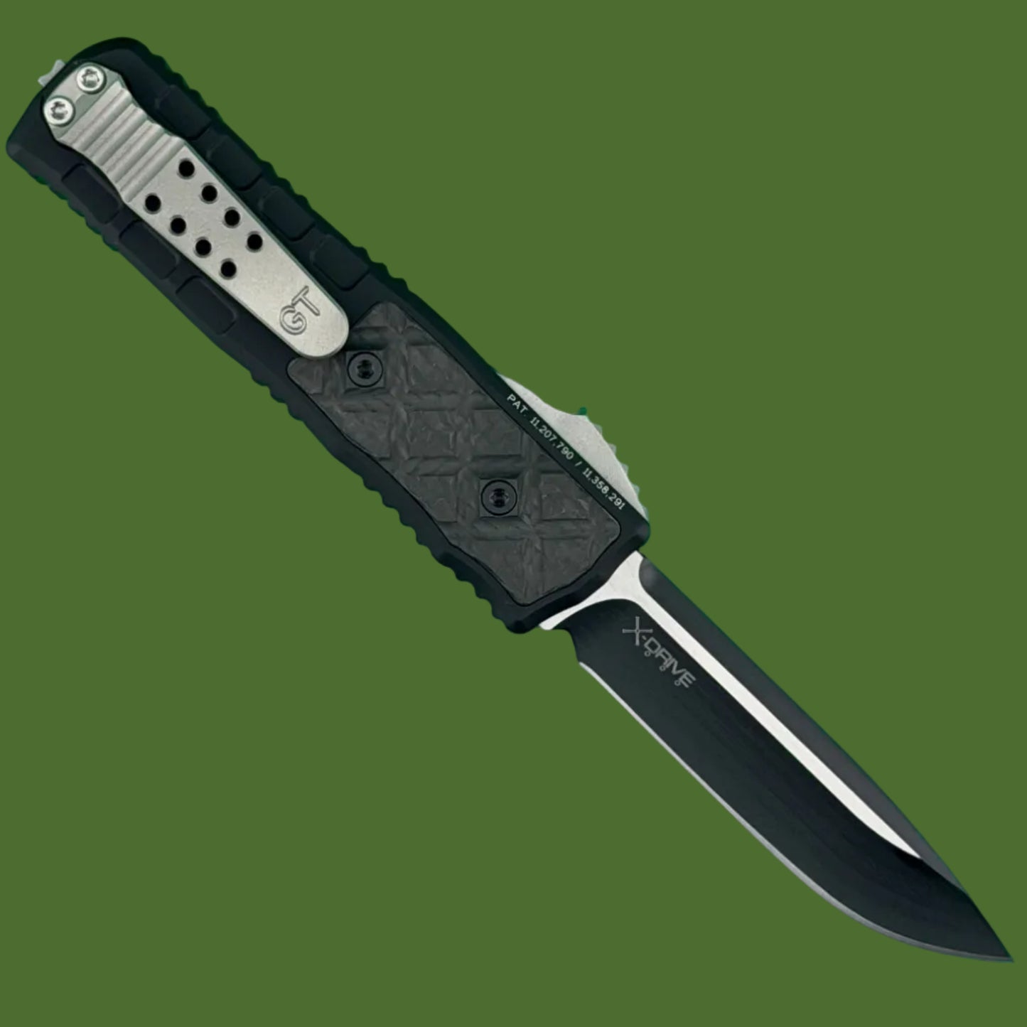 Guardian Tactical Mini Apex S/E OTF Carbon Fiber Inlay (Two Tone Black MagnaMax) 172211