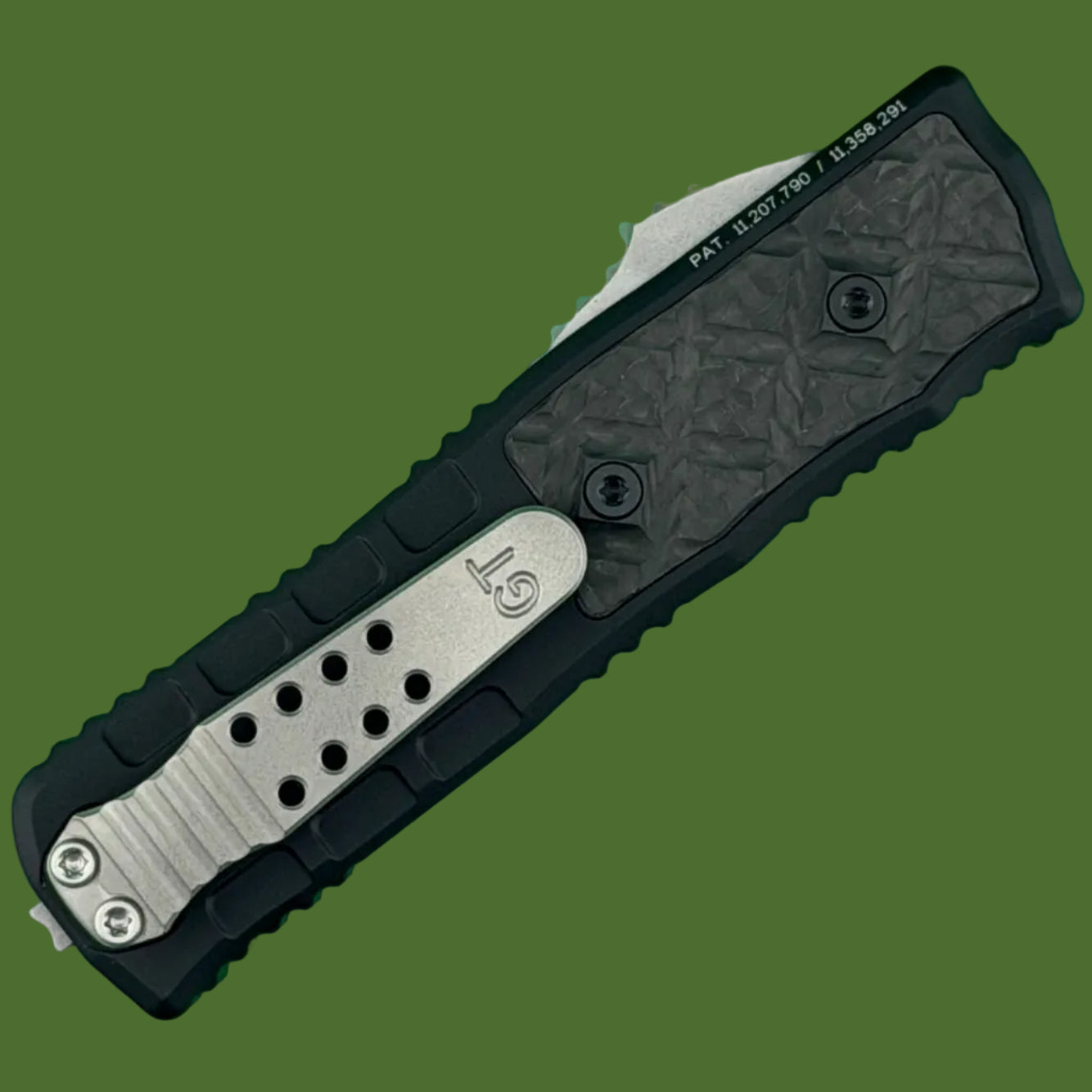 Guardian Tactical Mini Apex S/E OTF Carbon Fiber Inlay (Two Tone Black MagnaMax) 172211