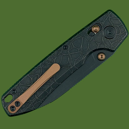Vosteed Raccoon TiSlim Acid Wash Black Titanium Handle Black Stonewash Blade