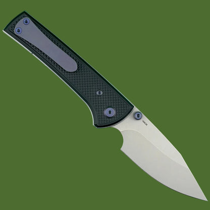 Chaves Blue Label Scapegoat Street Liner Lock Black Knurled Aluminum Handles Purple Hardware (Stonewash)