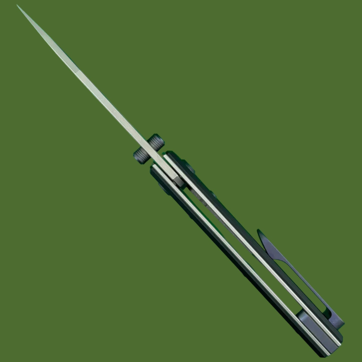 Chaves Blue Label Scapegoat Street Liner Lock Black Knurled Aluminum Handles Purple Hardware (Stonewash)