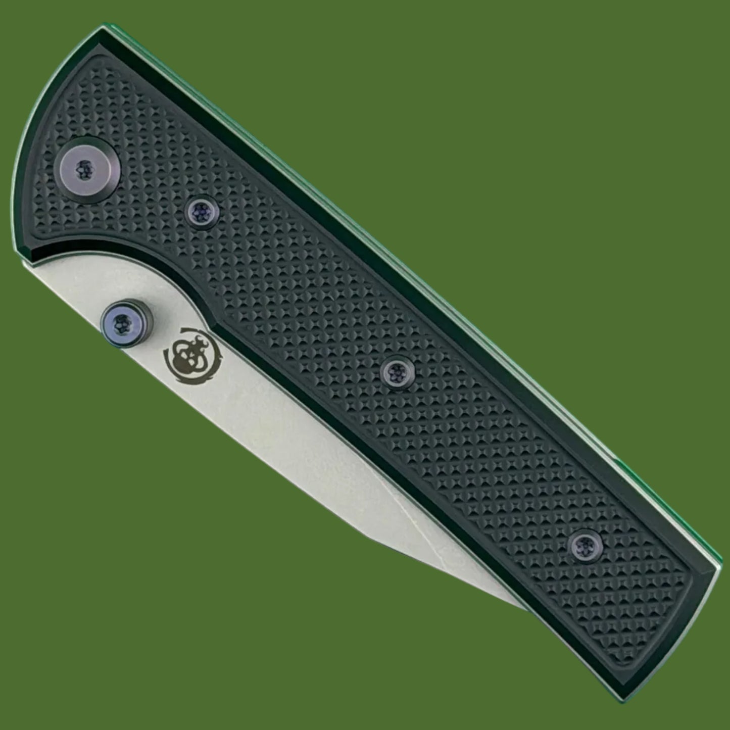Chaves Blue Label Scapegoat Street Liner Lock Black Knurled Aluminum Handles Purple Hardware (Stonewash)