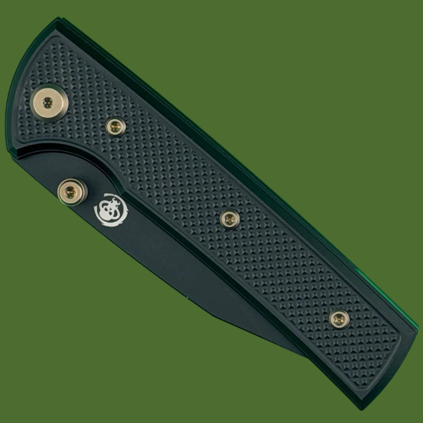 Chaves Blue Label Scapegoat Street Liner Lock Black Knurled Aluminum Handles Bronze Hardware (Black)