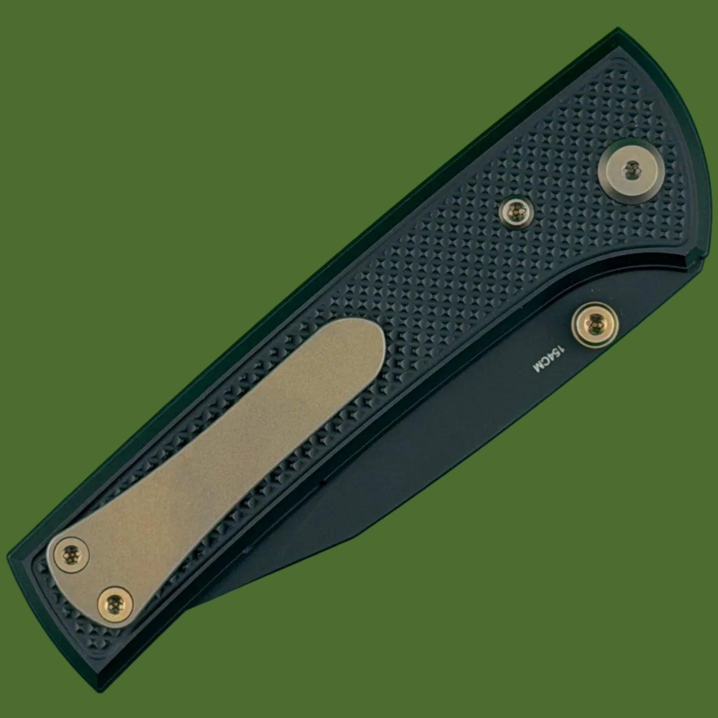 Chaves Blue Label Scapegoat Street Liner Lock Black Knurled Aluminum Handles Bronze Hardware (Black)